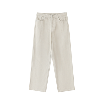 Heavyweight Cotton Straight-Leg Pants