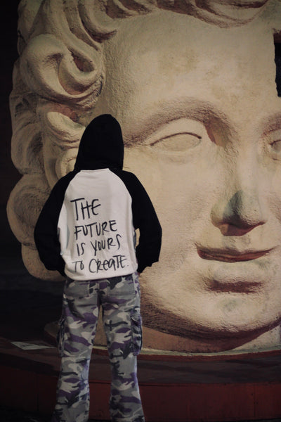 Color-Block Sleeve Hoodie