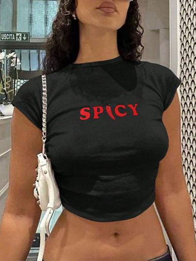 SPICY Crop Tee