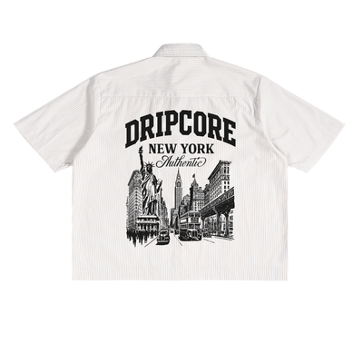 Oversized Vertical Stripe Boxy Shirt