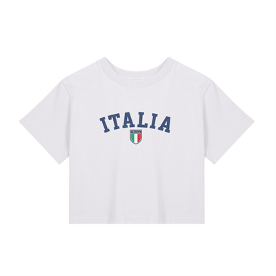 Italia Crop Tee
