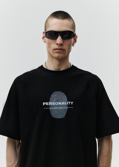 Personality Fingerprint Oversized Tee