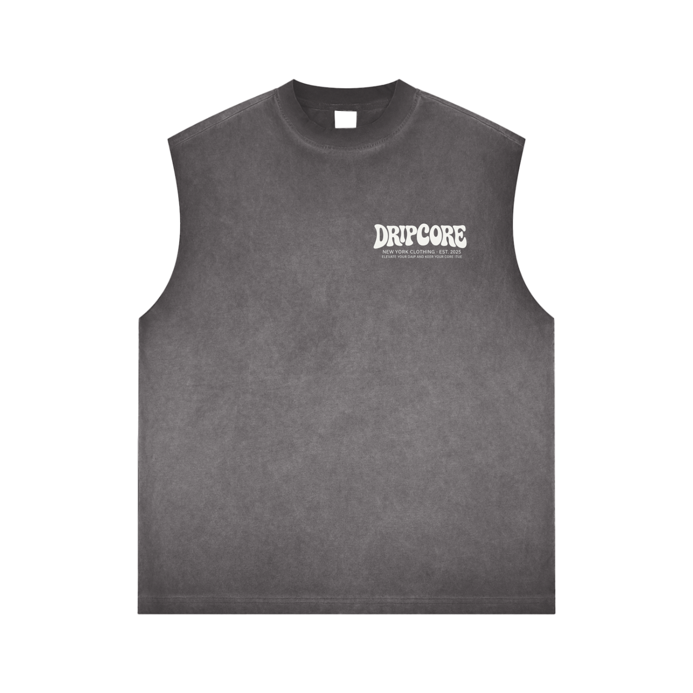 Reverse Washed Tank Top - Gray