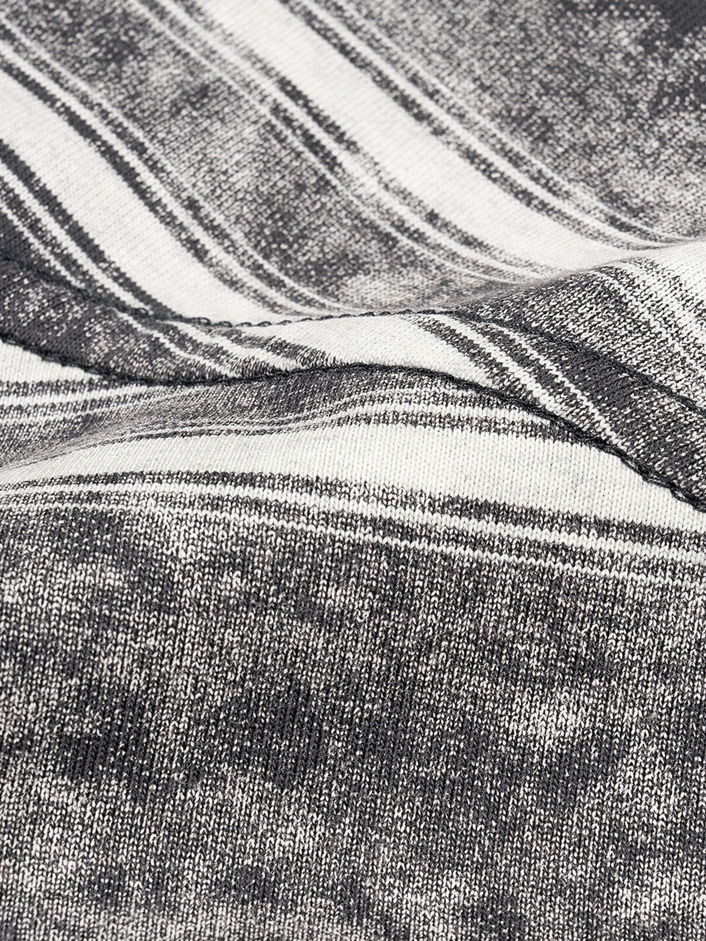 Snow Washed Striped Boxy T-Shirt