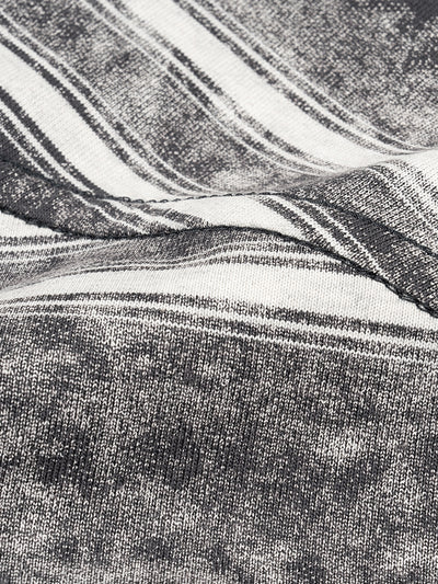 Snow Washed Striped Boxy T-Shirt