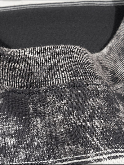 Snow Washed Striped Boxy T-Shirt