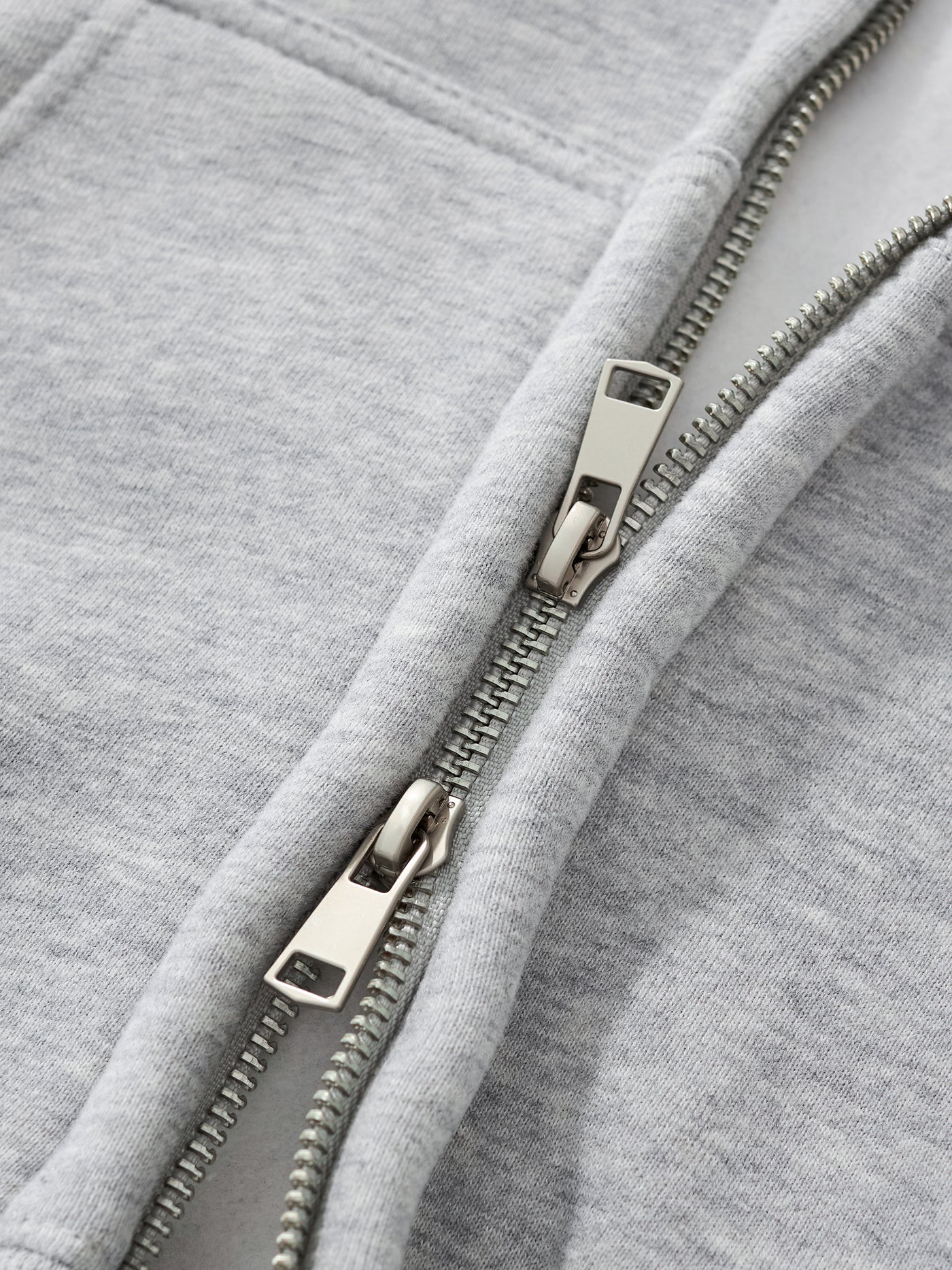 Fleeced Zip-Up Cropped Hoodie