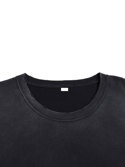 Vintage Washed Hand-Frayed T-Shirt
