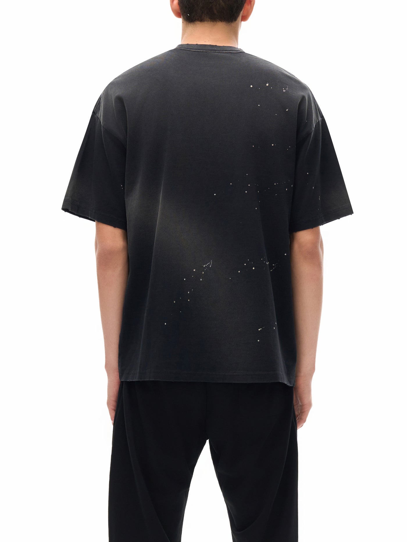 Hand-Frayed Sunfade Paint Splatter T-Shirt