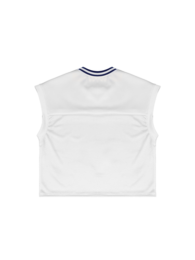 Loose Sleeveless Mesh Boxy T-Shirt