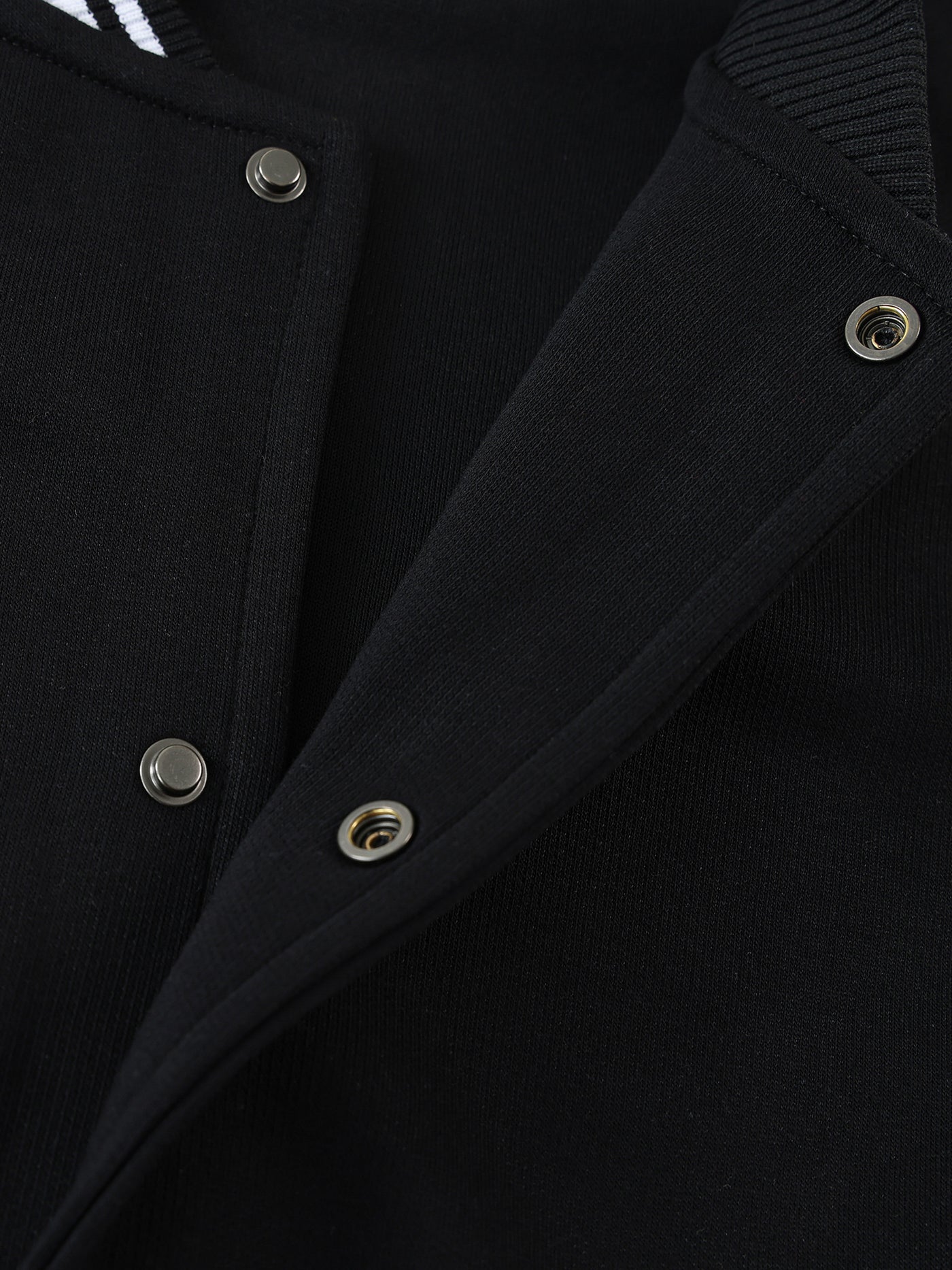 Contrast Trim Raglan Varsity Jacket