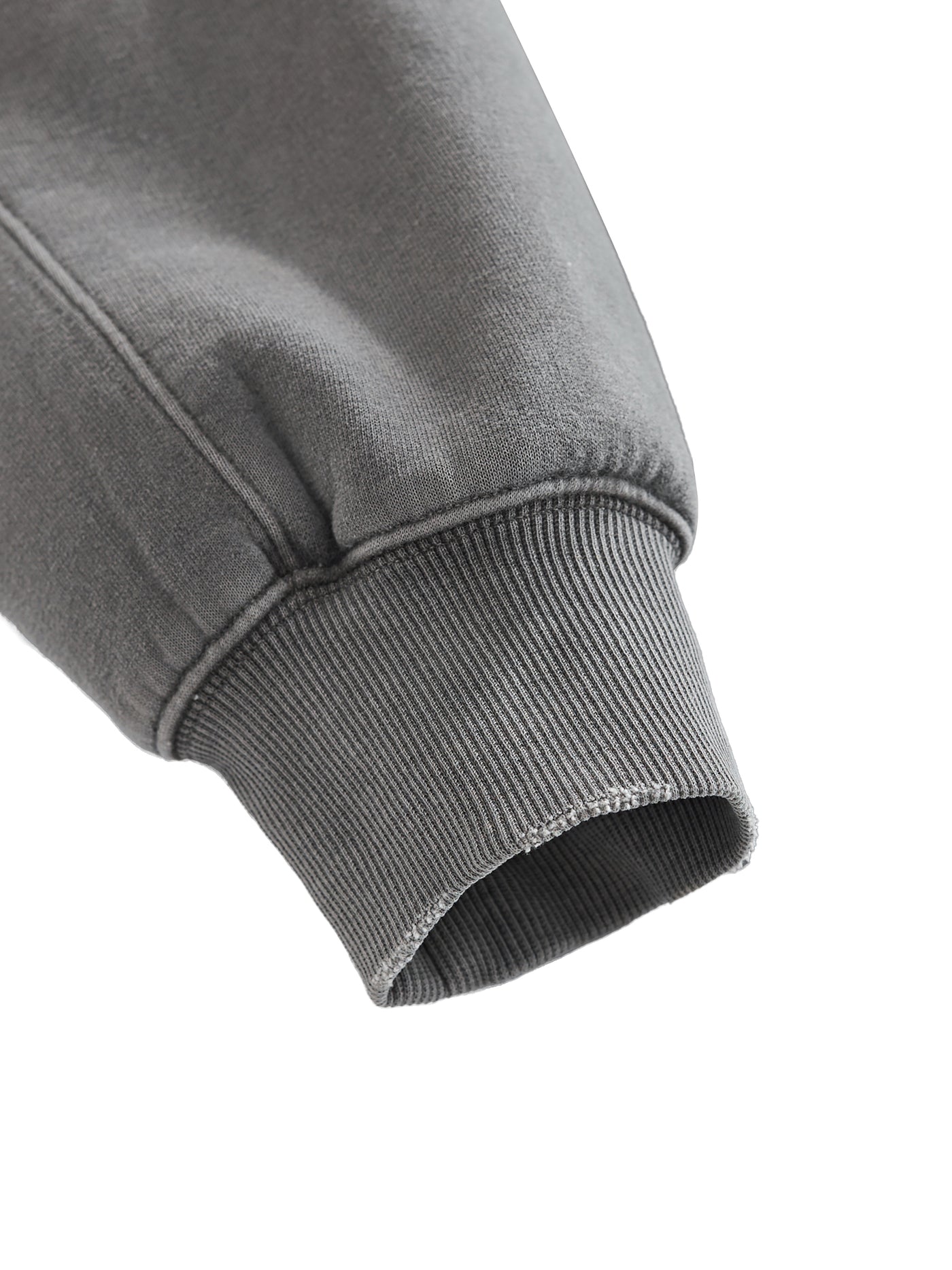 Frayed Enzyme Washed Fleece Hoodie