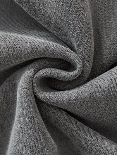 Frayed Enzyme Washed Fleece Hoodie