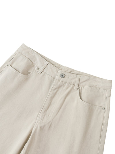 Heavyweight Cotton Straight-Leg Pants