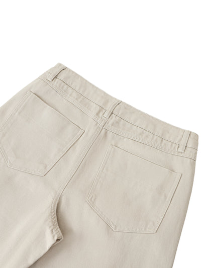 Heavyweight Cotton Straight-Leg Pants