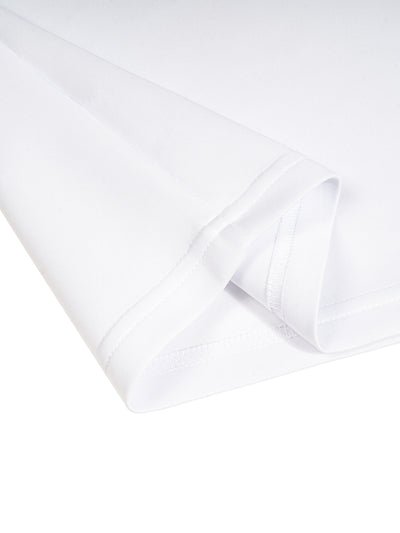 Contrast Lapel Collar Boxy T-Shirt