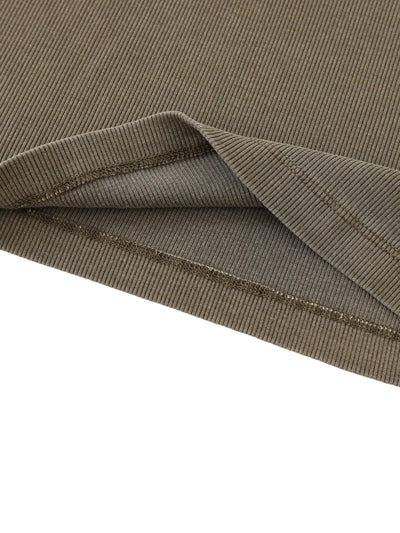 Dyed Raglan Long Sleeve Slim T-Shirt